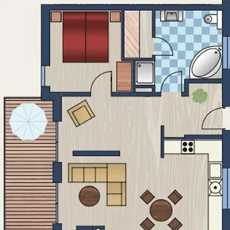 Apartment 49 0 M Ankerplatz *